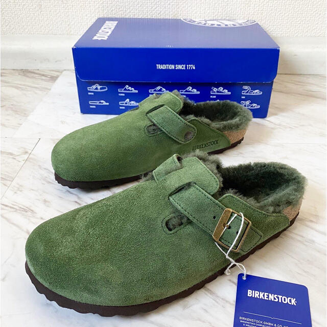 BIRKENSTOCK(ビルケンシュトック)の新品 即完売品 ドイツ製 BIRKENSTOCK ボストン ボア ミュール 靴 メンズの靴/シューズ(サンダル)の商品写真