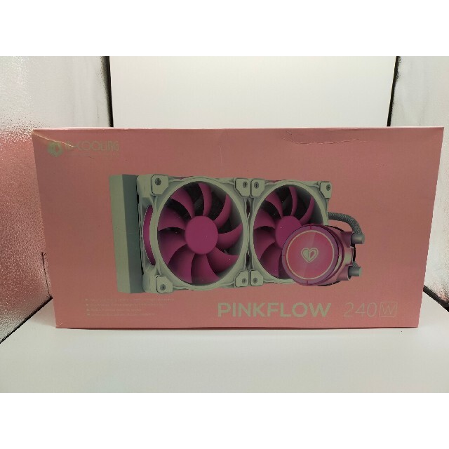 スマホ/家電/カメラ水冷CPUクーラー ID-COOLING PINKFLOW240 LEDホワイト