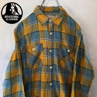 ヒステリックグラマー(HYSTERIC GLAMOUR)の【美品】ヒステリックグラマー 長袖シャツ チェック柄 ネルシャツ Lサイズ(シャツ)