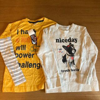 グローバルワーク(GLOBAL WORK)のGLOBAL WORK グローバルワーク トレーナー キッズL 2点セット(Tシャツ/カットソー)