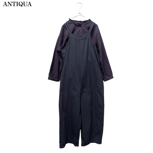 antiqua(アンティカ)の【ANTIQUA】オールインワン　サロペット  アンティカ2700→2430 レディースのパンツ(サロペット/オーバーオール)の商品写真