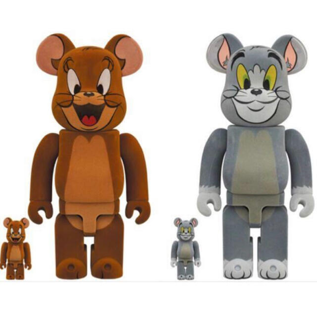 MEDICOM TOY(メディコムトイ)のBE@RBRICK TOM & JERRY フロッキー Ver 100％&400 エンタメ/ホビーのおもちゃ/ぬいぐるみ(キャラクターグッズ)の商品写真