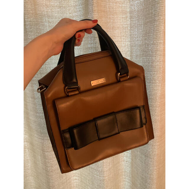 kate spade new york - ケイトスペード リボン レザー ハンドバッグ