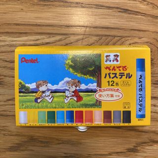 ペンテル(ぺんてる)の新品　ぺんてる　パステル　12色　クレヨン(クレヨン/パステル)