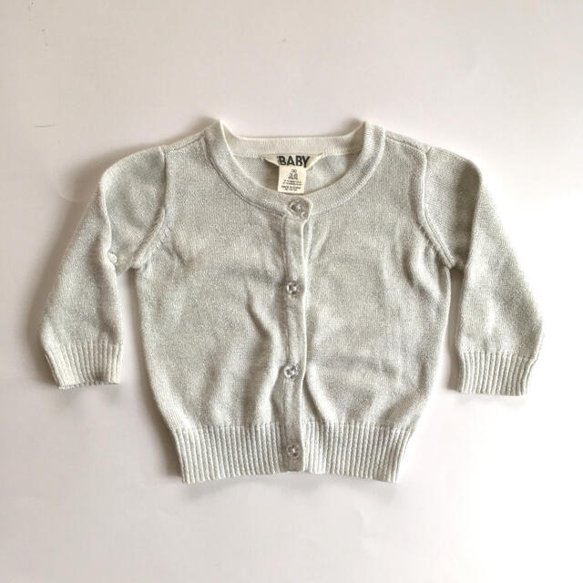 cotton on kids カーディガン　ラメ　女の子　60  キッズ/ベビー/マタニティのベビー服(~85cm)(カーディガン/ボレロ)の商品写真