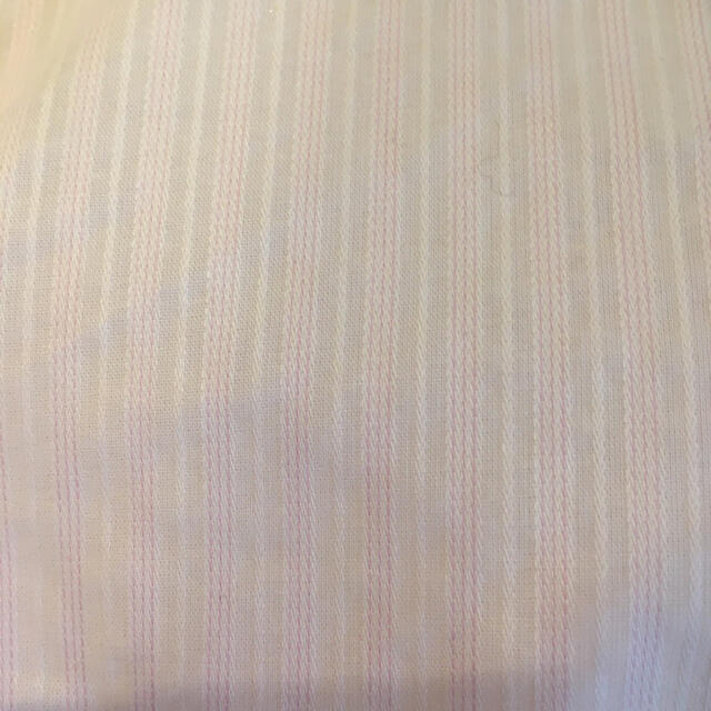 青山(アオヤマ)のピンクストライプ スキッパーカラーシャツ nline レディースのトップス(シャツ/ブラウス(長袖/七分))の商品写真