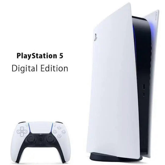 PlayStation(プレイステーション)のPS5 デジタルエディション エンタメ/ホビーのゲームソフト/ゲーム機本体(家庭用ゲーム機本体)の商品写真