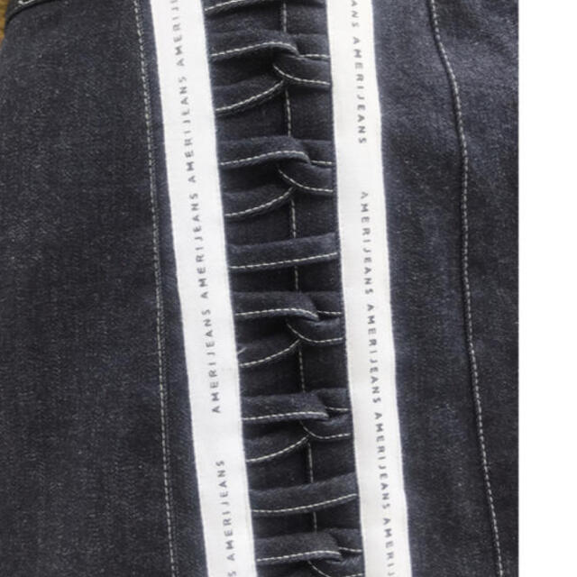 Ameri VINTAGE(アメリヴィンテージ)のameri ribbon denim skirt アメリヴィンテージ  レディースのスカート(ロングスカート)の商品写真