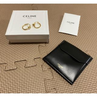 セリーヌ(celine)のCELINE セリーヌ ノットスモールフープ ゴールド 中古(ピアス)