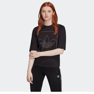 アディダス(adidas)のadidas✨ラインストーンロゴTシャツ(Tシャツ(半袖/袖なし))