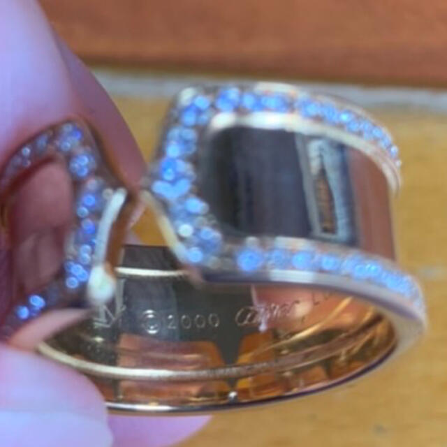 カルティエ  2C リング　フルダイヤモンド レディースのアクセサリー(リング(指輪))の商品写真