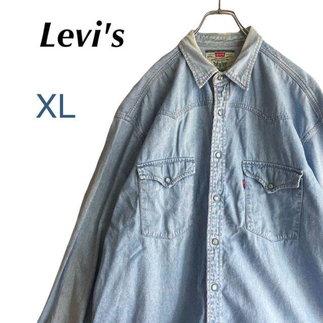 Leviポルトガル製 リーバイス Levi's 長袖 デニムシャツ  XL