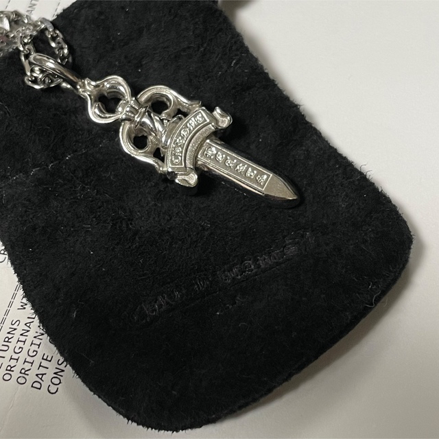 Chrome Hearts(クロムハーツ)の最終値下　クロムハーツ ダブルダガー フルダイヤ 美品 メンズのアクセサリー(ネックレス)の商品写真