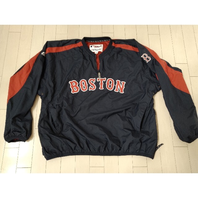 美品 マジェスティック社製 MLB ボストン レッドソックス プルジャケット