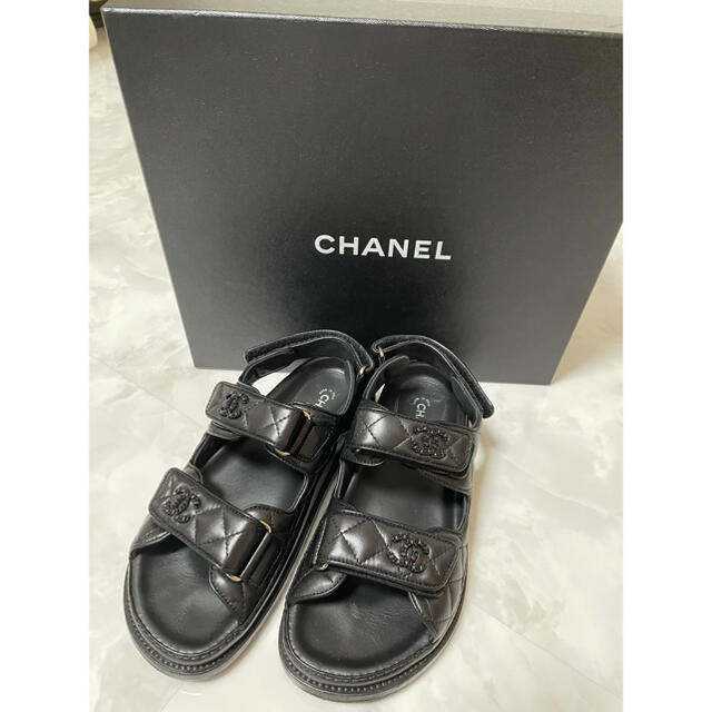 国産特価 CHANEL - 最終お値下げ⭐︎CHANEL シャネル サンダル レザー