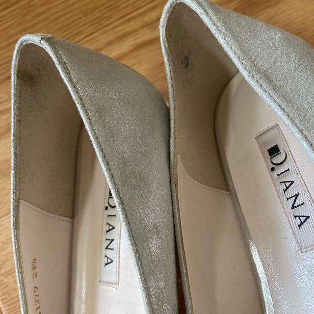 DIANA(ダイアナ)のシルバーラメ⭐️パンプス レディースの靴/シューズ(ハイヒール/パンプス)の商品写真