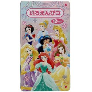 ディズニー(Disney)のディズニープリンセス 新品 色鉛筆 ぬりえ いろえんぴつ 文房具 女の子(色鉛筆)