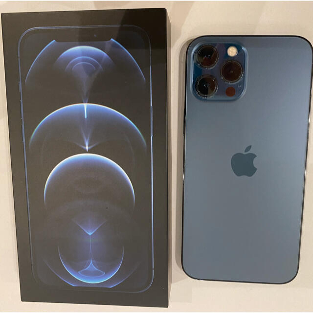 ピンク・ブルー iPhone 12 Pro Max パシフィックブルー 128GB SIM