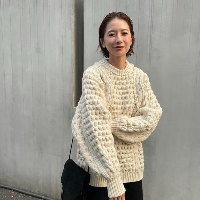 STUDIOUS(ステュディオス)の【専用】CLANE HAND CABLE ARCH KNIT TOPS 1 レディースのトップス(ニット/セーター)の商品写真