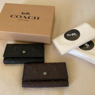 コーチ(COACH)の新品未使用！コーチ　COACH シグネチャー　キーケース　2点セット(キーケース)