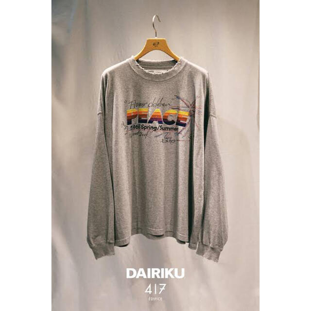 【希少】DAIRIKU 21ss ロンT デザイナー手書き 別注 7着 サイン メンズのトップス(Tシャツ/カットソー(七分/長袖))の商品写真