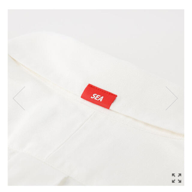 SEA(シー)のBALLOON OX FORD SHIRT / WHITE (BALL-01) メンズのトップス(シャツ)の商品写真