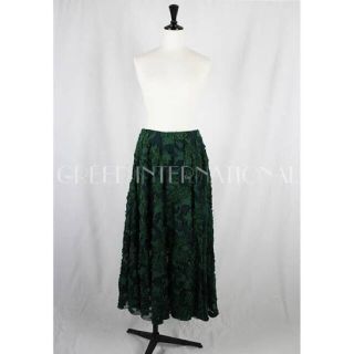 グリード(GREED)の最終値下げGREED FLOWER SHEER JACQUARD Skirt(ロングスカート)