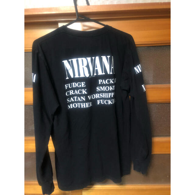 （古着）Nirvana ニルヴァーナ　ロックTシャツ　ロンT メンズのトップス(Tシャツ/カットソー(七分/長袖))の商品写真