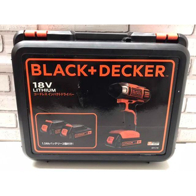 ブラックアンドデッカー Black+Decker インパクトドライバー 18V工具/メンテナンス