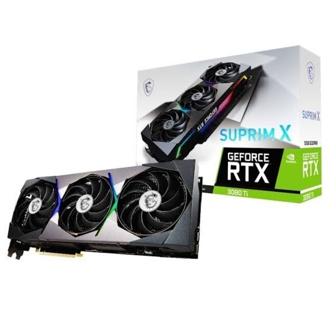 384bit補助電源コネクター新品未開封 GeForce RTX 3080 Ti SUPRIM X 12G