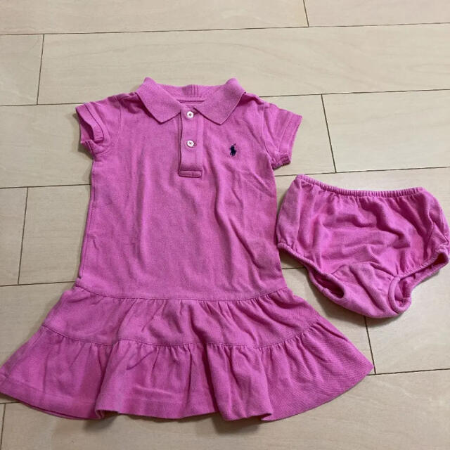 POLO RALPH LAUREN(ポロラルフローレン)のラルフローレン　パンツ付きワンピース キッズ/ベビー/マタニティのキッズ服女の子用(90cm~)(ワンピース)の商品写真