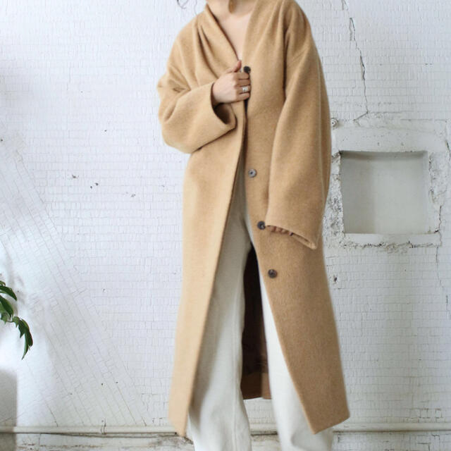 mame(マメ)の【MAMMIN様専用】2018aw wool long coat 2 レディースのジャケット/アウター(ロングコート)の商品写真