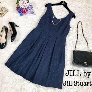 ジルバイジルスチュアート(JILL by JILLSTUART)の【美品】JILL by JILL STUART　レース　ワンピース　ノースリーブ(ひざ丈ワンピース)