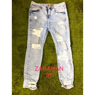 ザラ(ZARA)の【ZARA MAN】ダメージデニム ★美品★(デニム/ジーンズ)