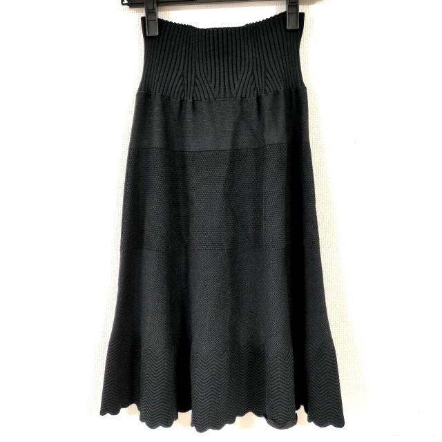 シャネル ロングスカート サイズ   黒   ロングスカート