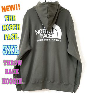 ザノースフェイス(THE NORTH FACE)のニュートープ ♪ 新品 ノースフェイス THROWBACKパーカー 3XL 4L(パーカー)