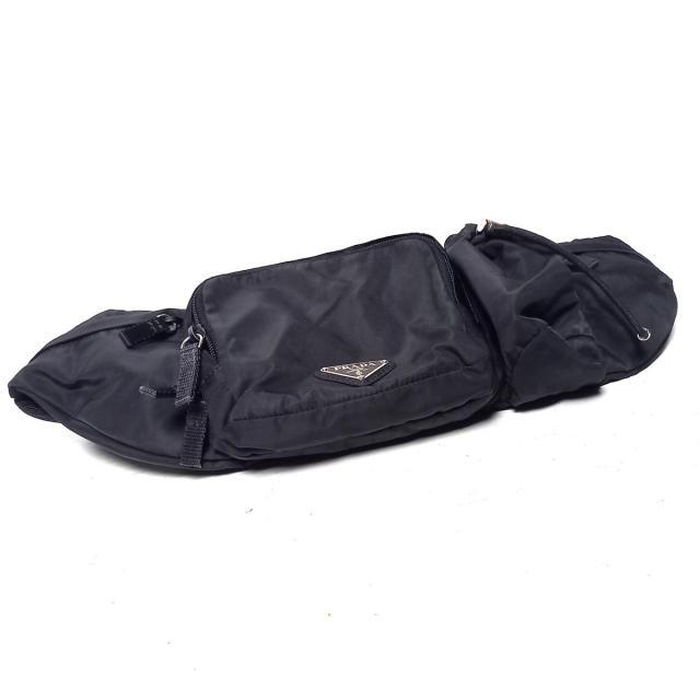 PRADA(プラダ)のプラダ ウエストポーチ - 黒 ナイロン レディースのバッグ(ボディバッグ/ウエストポーチ)の商品写真