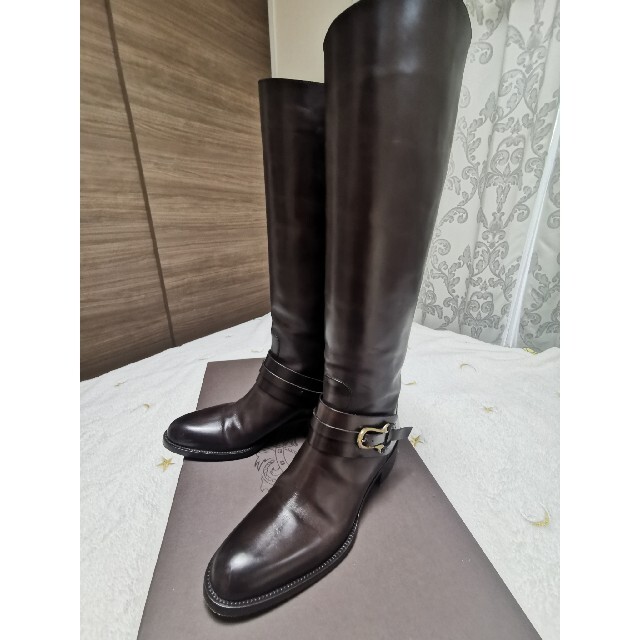 SARTORE サルトル ロングブーツ クロスベルトバックファスナー 39 美品
