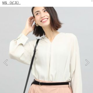 ヴィス(ViS)の新品　未使用　vis ビス  ブラウス　L(シャツ/ブラウス(長袖/七分))