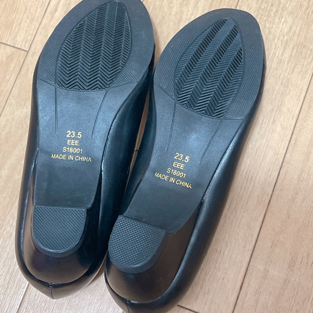 しまむら(シマムラ)のパンプス　面接、受験、入学式、通勤　ブラック　23.5cm レディースの靴/シューズ(ハイヒール/パンプス)の商品写真