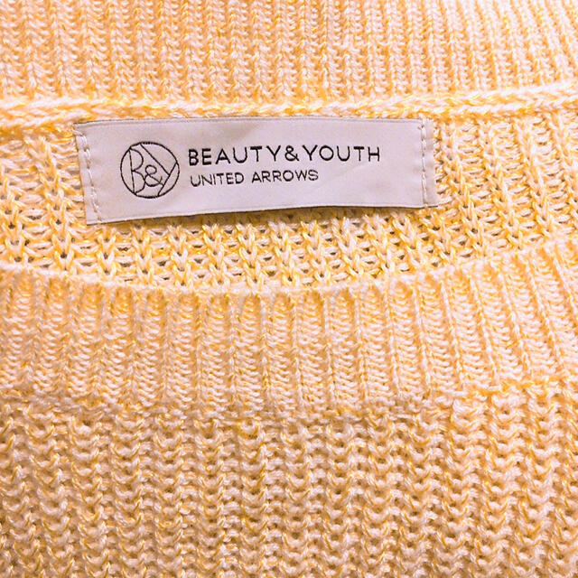 BEAUTY&YOUTH UNITED ARROWS(ビューティアンドユースユナイテッドアローズ)のBEAUTY&YOUTH UNITED ARROWS ニット イエロー レディースのトップス(ニット/セーター)の商品写真