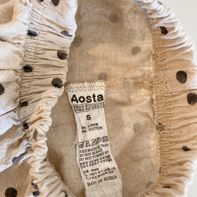 【AOSTA】ドットショートパンツ　Sサイズ キッズ/ベビー/マタニティのベビー服(~85cm)(パンツ)の商品写真