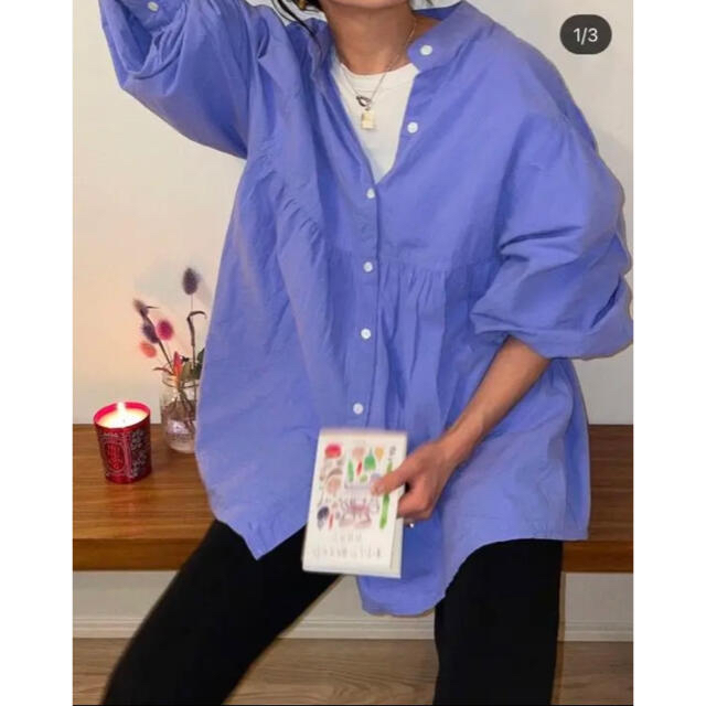 SeaRoomlynn(シールームリン)のコットンWASHギャザーシャツ シールームリン レディースのトップス(シャツ/ブラウス(長袖/七分))の商品写真