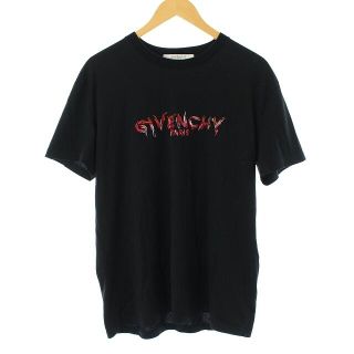 ジバンシィ(GIVENCHY)のジバンシィ GIVENCHY Tシャツ カットソー 半袖 刺繍 ロゴ XS 黒(Tシャツ/カットソー(半袖/袖なし))