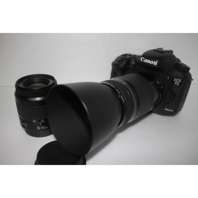 ファッション通販】 EOS キャノン☆Canon 7D II標準&望遠&ダブルレンズ