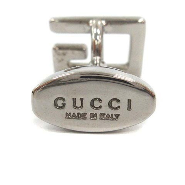 Gucci(グッチ)のグッチ GUCCI カフス カフスリンクス Gロゴ Gモチーフ シルバー色 メンズのアクセサリー(その他)の商品写真