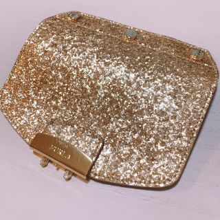 FURLA/フルラ メトロポリス カスタマイズ フラップ グリッター　ゴールド