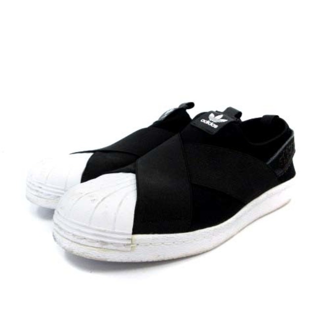 adidas(アディダス)のアディダス オリジナルス スーパースタースリッポン 26.0cm 黒 白 メンズの靴/シューズ(スリッポン/モカシン)の商品写真