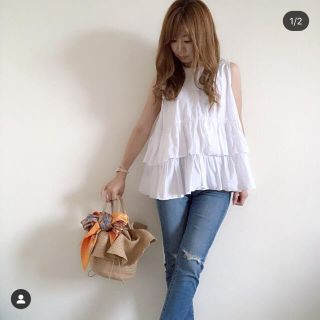 ザラ(ZARA)のe様専用　バースデーバッシュ　トリプルフリルブラウス(シャツ/ブラウス(半袖/袖なし))