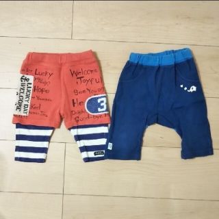 ジャンクストアー(JUNK STORE)のジャンクストア 3can4on ハーフパンツ ２枚セット 80(パンツ)